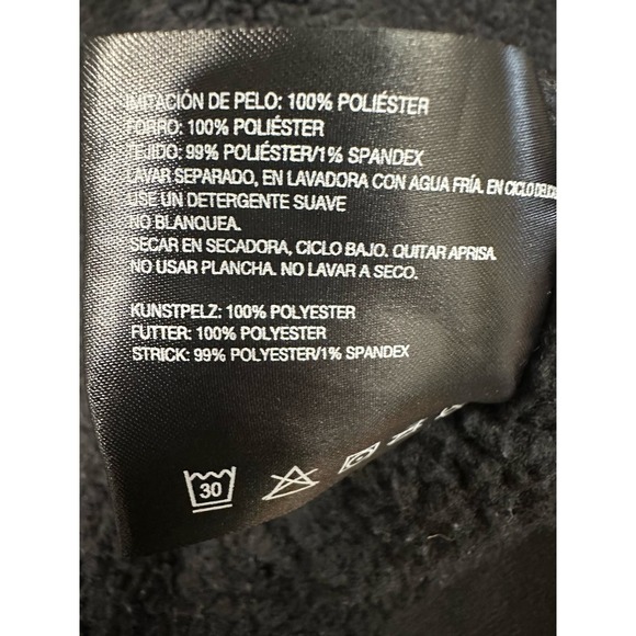 Bernardo Faux Fur Teddy‎ Bear Bomber Jacket Size M - Picture 9 of 10